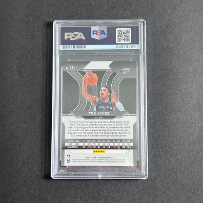 2021 Panini Prizm #291 Tre Jones Signed Card AUTO GRADE 10 PSA/DNA Slabbed RC Sp