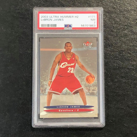 2003 Ultra Hummer H2 #171 Lebron James PSA 7 NM Cavaliers