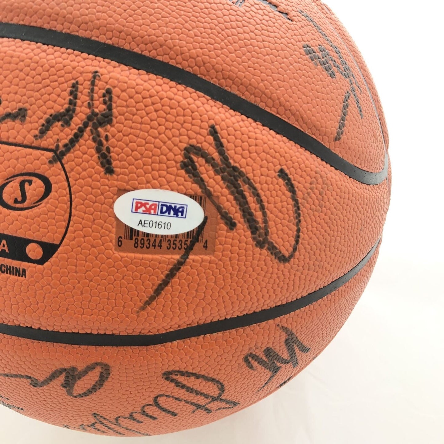 2015-16 Warriors Team Signed Basketball PSA/DNA Autographed Ball 2016