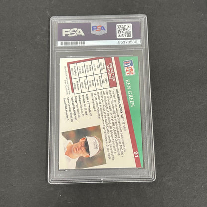 1991 Pro Set #91 Ken Green Signed Card PSA/DNA Slabbed AUTO