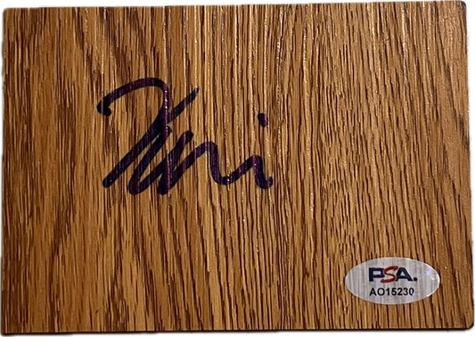 Kai Jones Signed Floorboard PSA/DNA Autographed Clippers