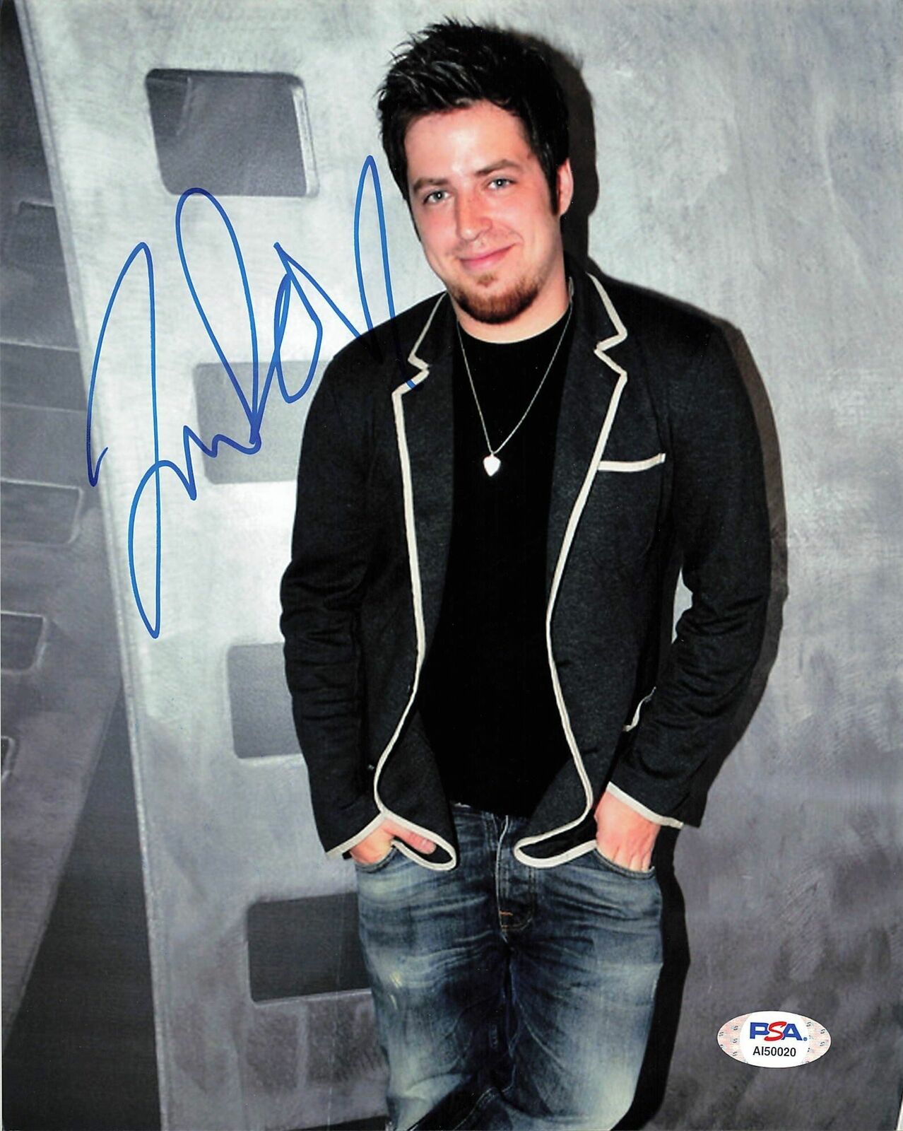 Lee DeWyze signed 8x10 photo PSA/DNA Autographed