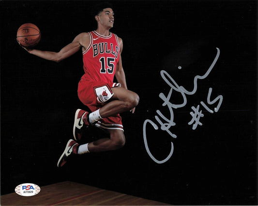 CHANDLER HUTCHISON signed 8x10 photo PSA/DNA Chicago Bulls Autographed