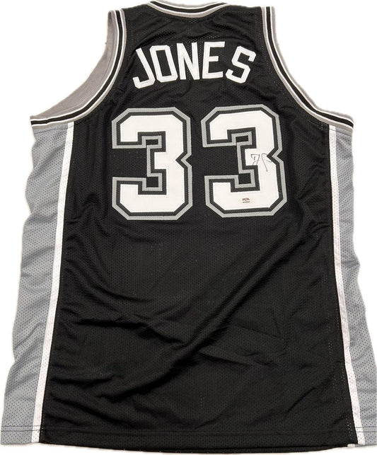 TRE JONES signed jersey PSA/DNA San Antonio Spurs Autographed