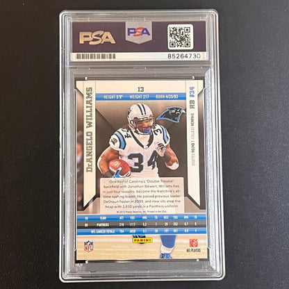 2010-11 Panini Epix #13 Deangelo Williams Signed Card AUTO PSA Slabbed Panthers