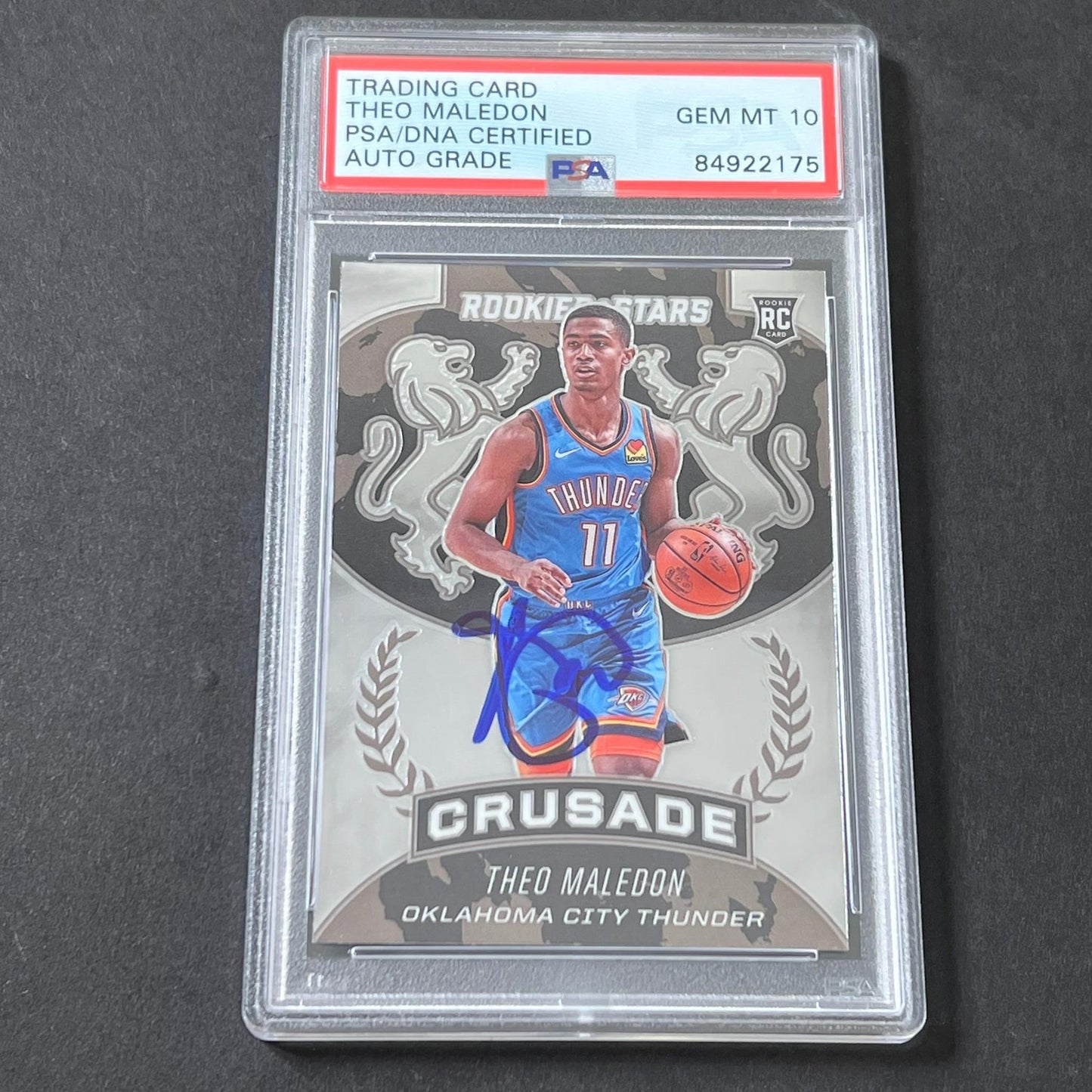 2020-21 Panini Chronicles #527 Theo Maledon Signed Card AUTO 10 PSA Slabbed RC T