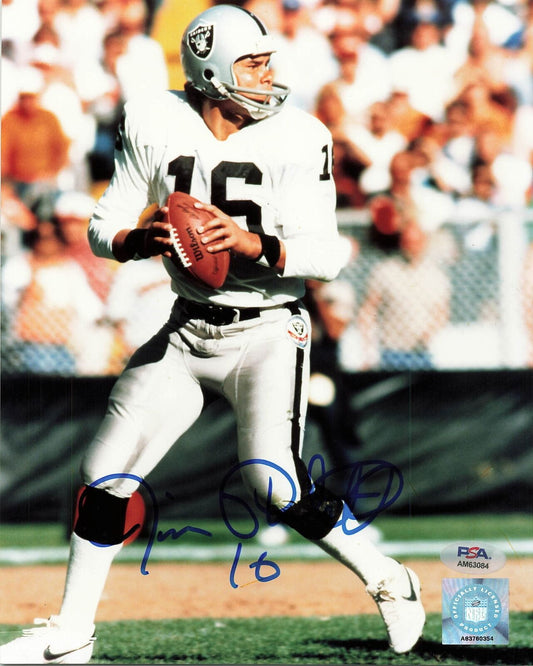 Jim Plunkett signed 8x10 photo PSA/DNA Oakland Raiders Autographed