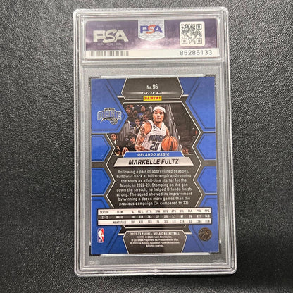 2022-23 Panini Mosaic #96 MARKELLE FULTZ Signed Card AUTO PSA Slab Magic