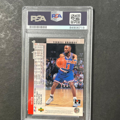 1994-95 Upper Deck #41 Terrell Brandon Signed Card AUTO PSA/DNA Slabbed Cavalier