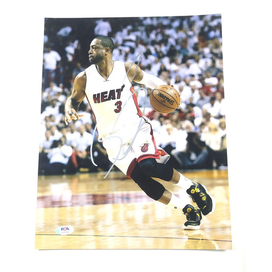 Dwyane Wade signed 11x14 photo PSA/DNA Miami Heat Autographed