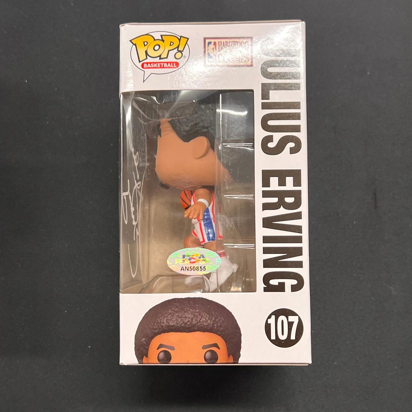 Julius Erving Signed Funko Pop PSA/DNA Encapsulated Nets Auto