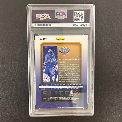 2021-22 Donruss Elite Basketball #107 Nickeil Alexander-Walker Signed Card AUTO