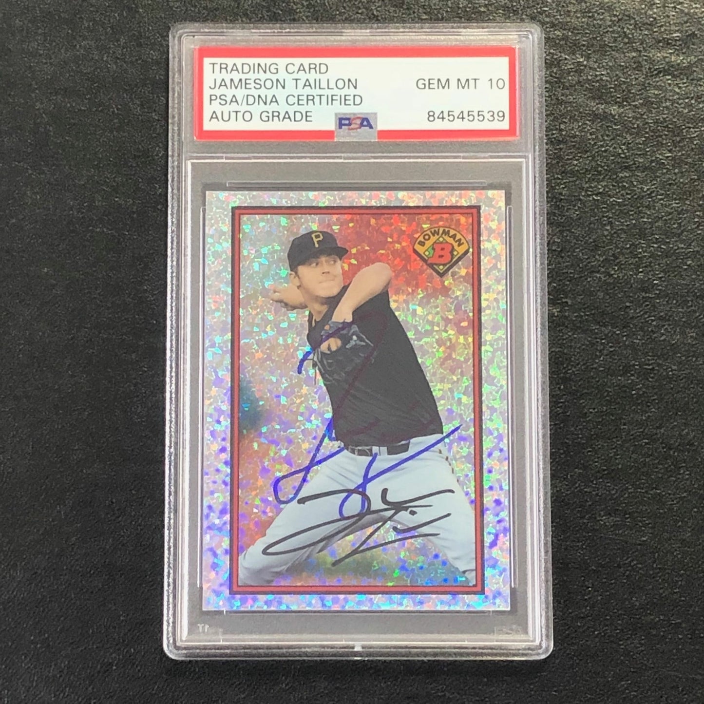 2014 Bowman '89 Diamond Refractor #89BIBJT Jameson Taillon Signed Card PSA Slabb