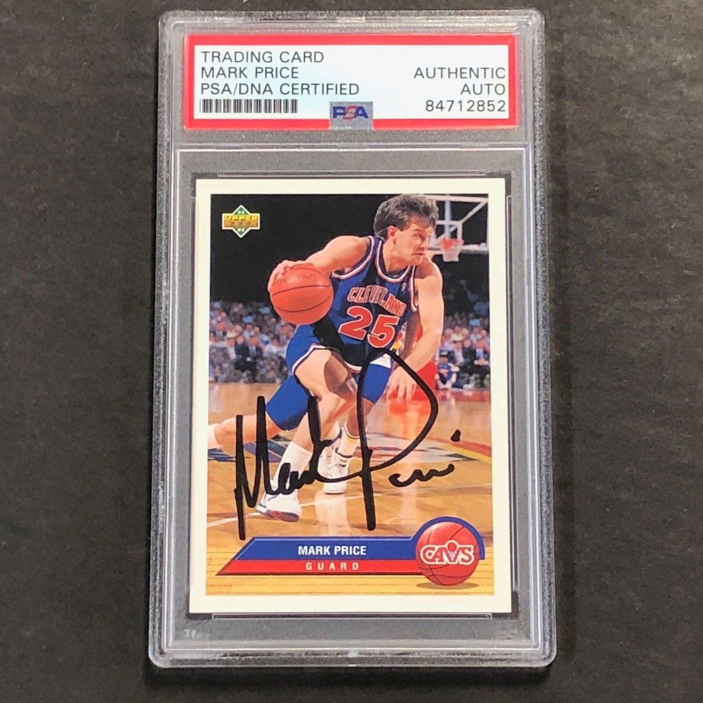 1992-93 Upper Deck #P8 Mark Price Signed Card PSA AUTO Slabbed Cavaliers