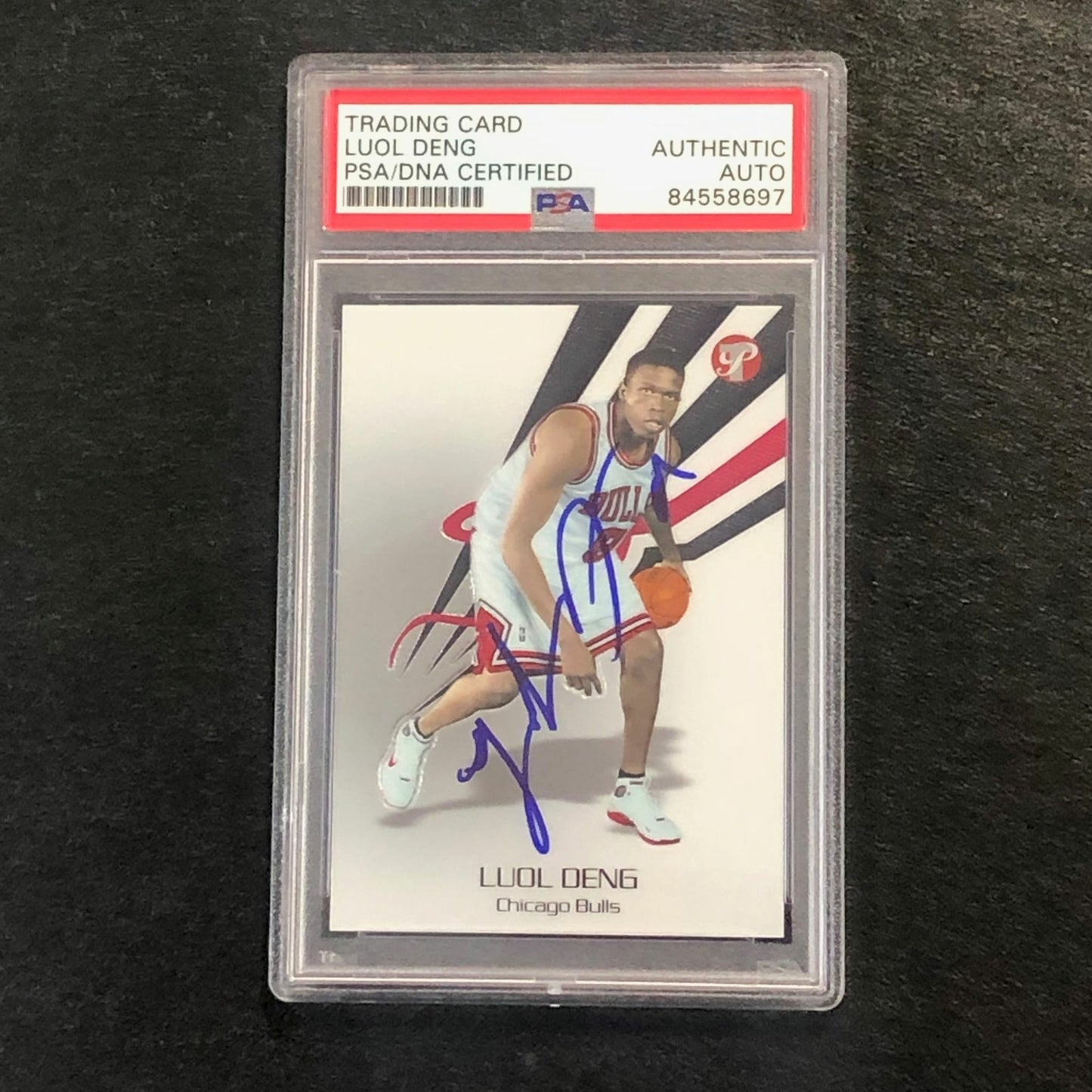 2004-05 Topps Pristine #188 Luol Deng Signed Card AUTO PSA Slabbed Bulls