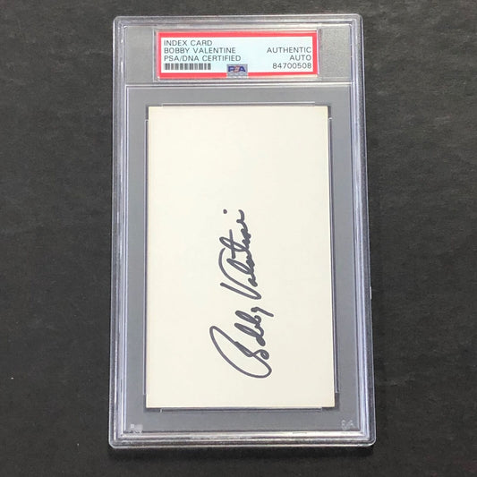 Bobby Valentine signed cut PSA/DNA slabbed Autographed Rangers