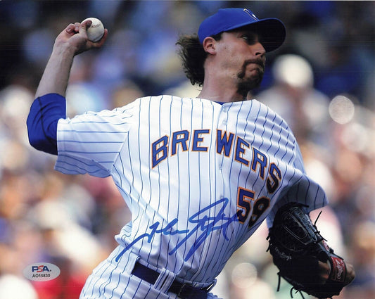 John Axford signed 8x10 photo PSA/DNA Milwaukee Brewers Autographed