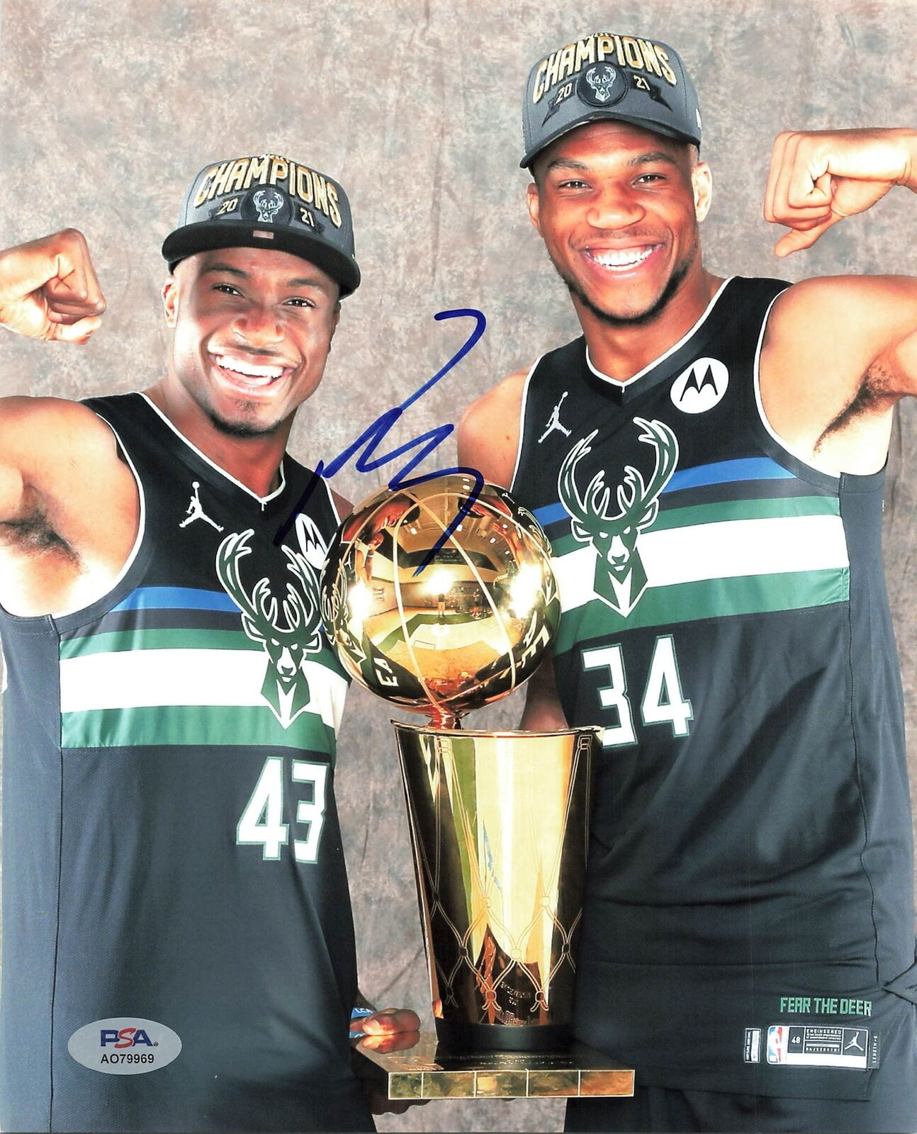 Thanasis Antetokounmpo signed 8x10 photo PSA/DNA Milwaukee Bucks Autographed