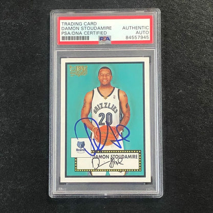 2005-06 Topps 1952 Style #14 Damon Stoudamire Signed Card AUTO PSA Slabbed Grizz
