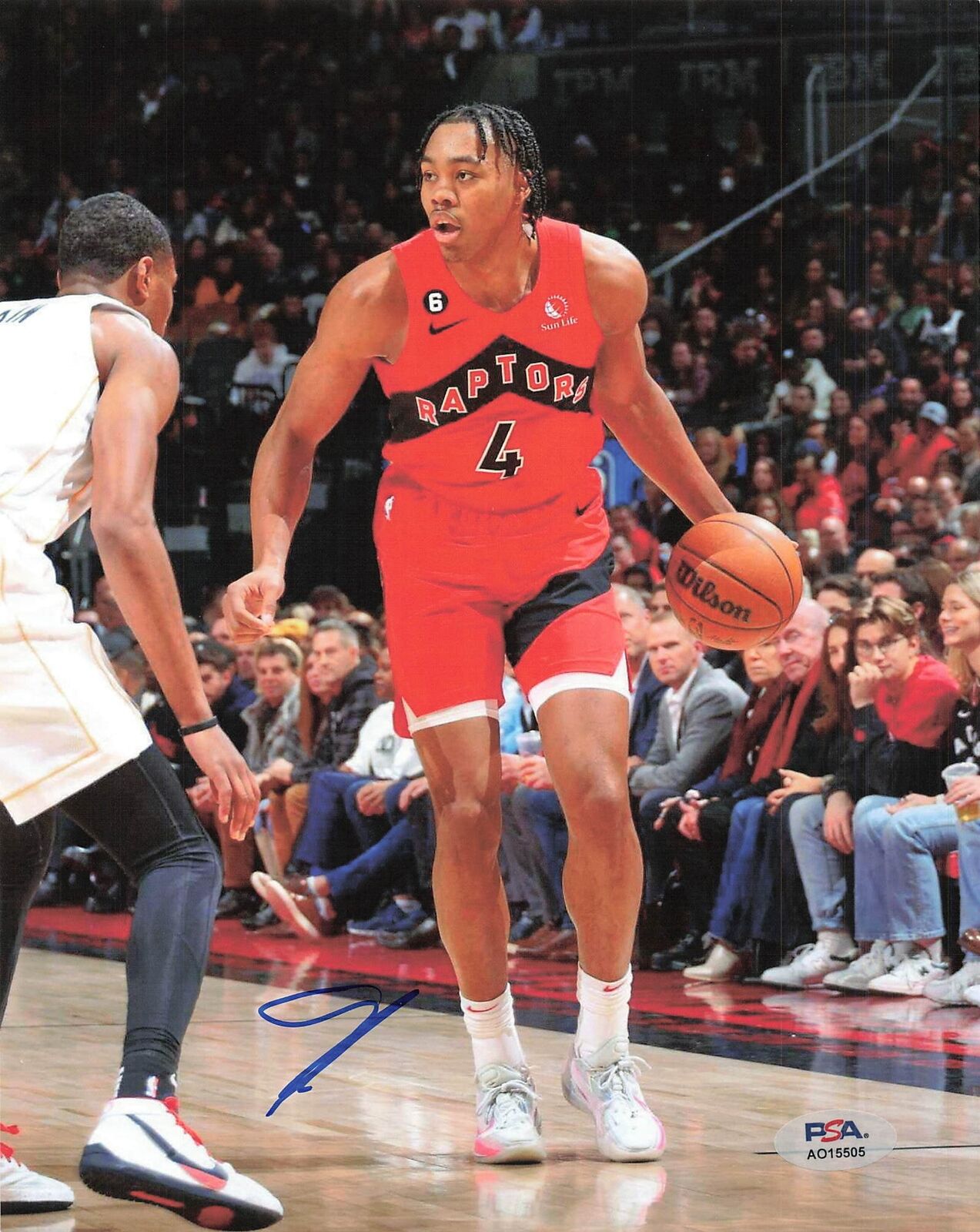 Scottie Barnes signed 8x10 photo PSA/DNA Toronto Raptors Autographed