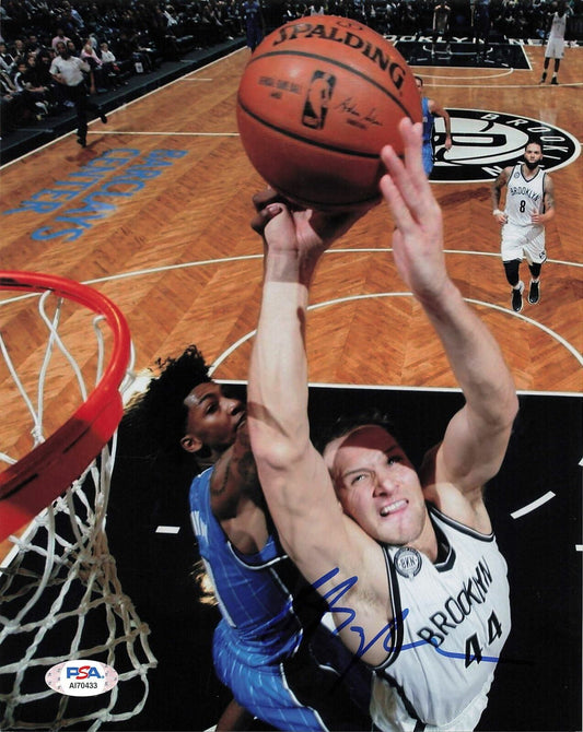 Bojan Bogdanovic signed 8x10 photo PSA/DNA Brooklyn Nets Autographed