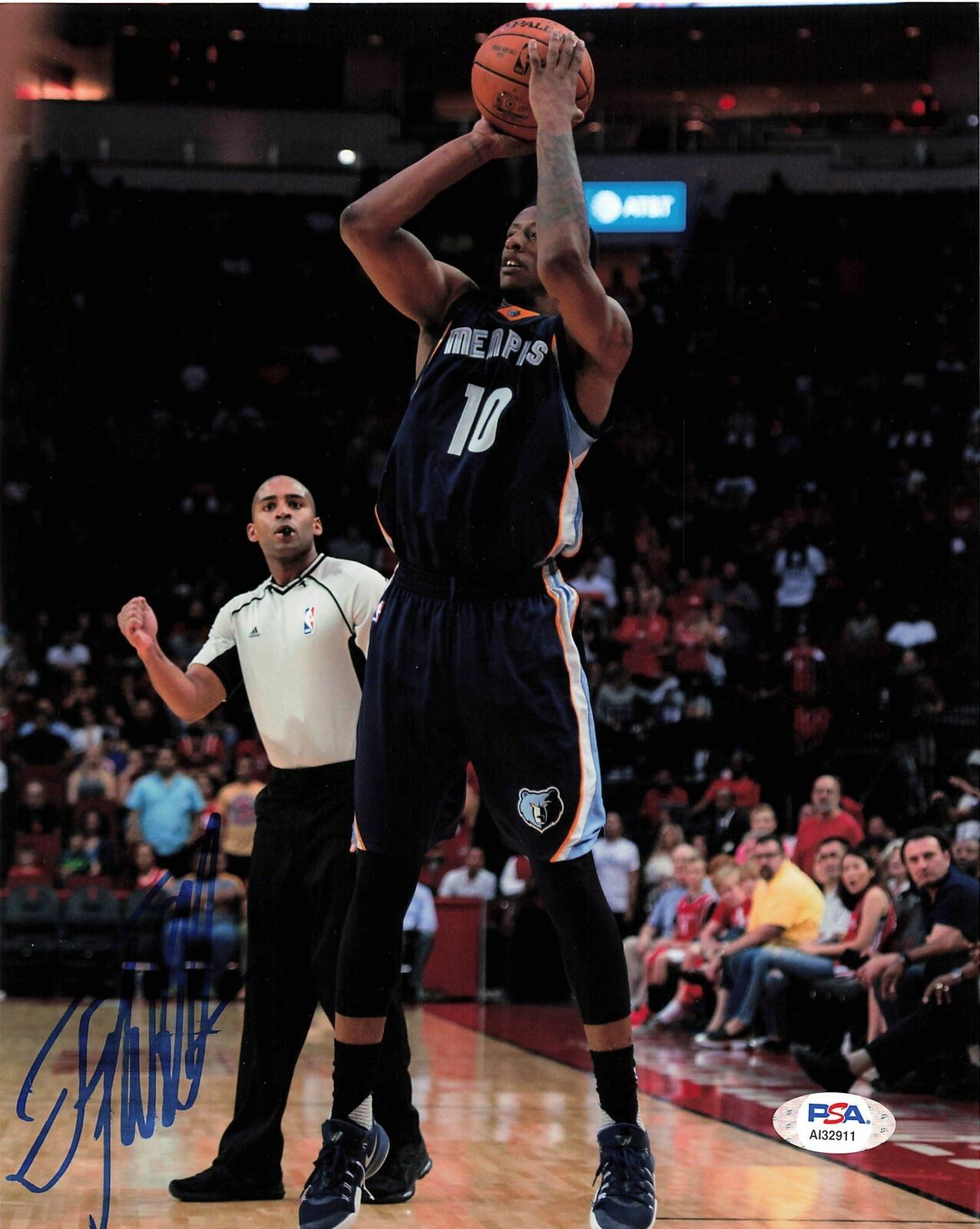 Troy Williams signed 8x10 Photo PSA/DNA Memphis Grizzles Autographed