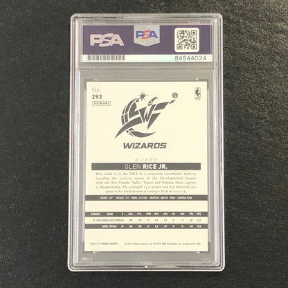2013-14 NBA Hoops #292 Glen Rice Jr. Signed Card AUTO PSA Slabbed RC Wizards