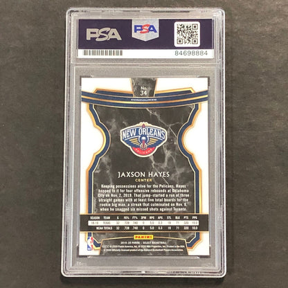 2019-20 Select Basketball Panini #34 Jaxson Hayes Signed Card PSA Slabbed RC Pel