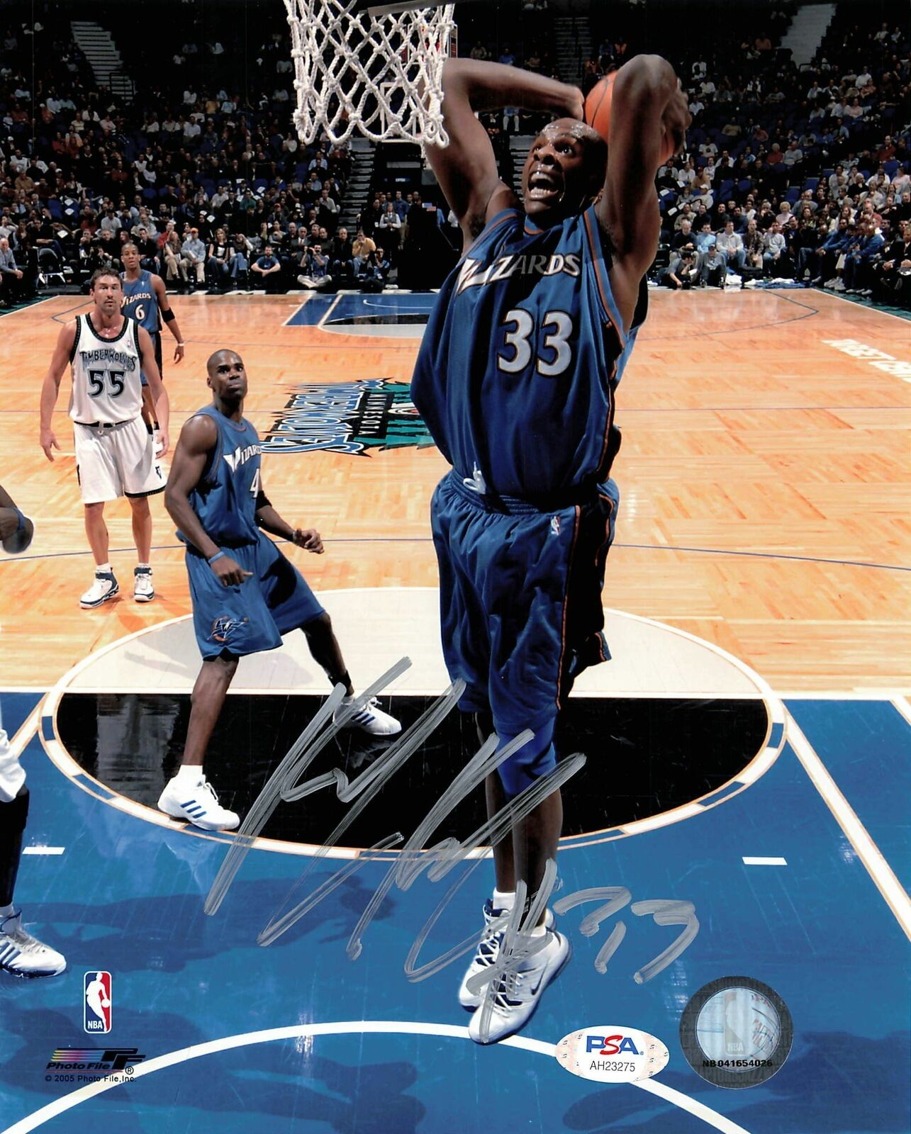 Brendan Haywood Signed 8x10 photo PSA/DNA Washington Wizards Autographed