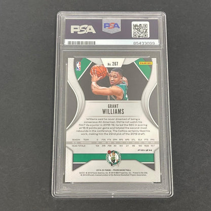 2019-20 Panini Prizm #267 Grant Williams Signed Rookie Card PSA/DNA Slabbed RC C