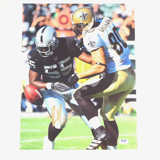 ROLANDO McCLAIN signed 11x14 photo PSA/DNA Oakland Raiders Autographed