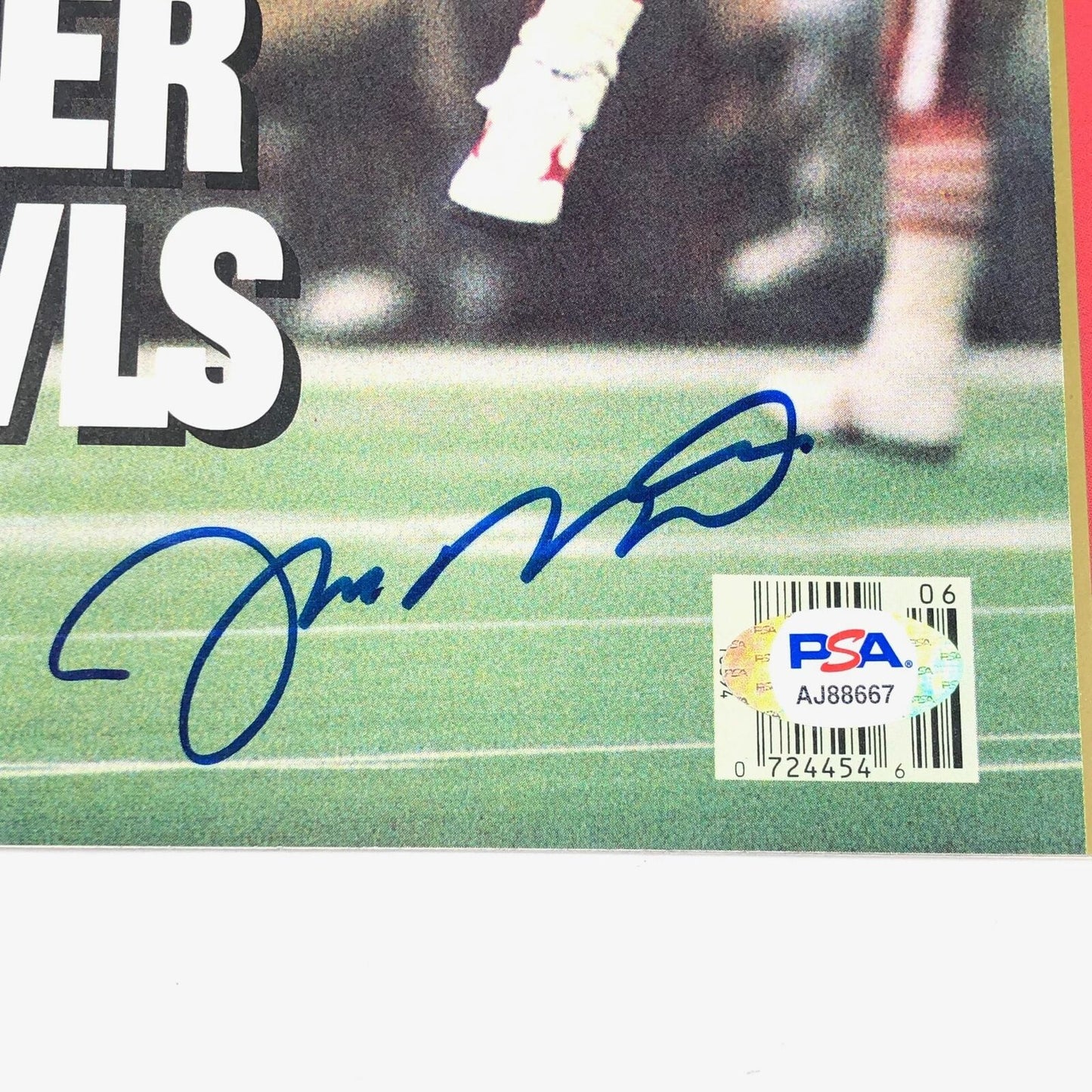 JOE MONTANA Signed SI Magazine PSA/DNA 49ers Autographed No Label