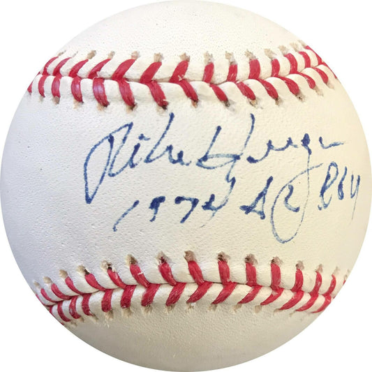 Mike Hargrove signed baseball PSA/DNA Texas Rangers Autographed ROY inscribed