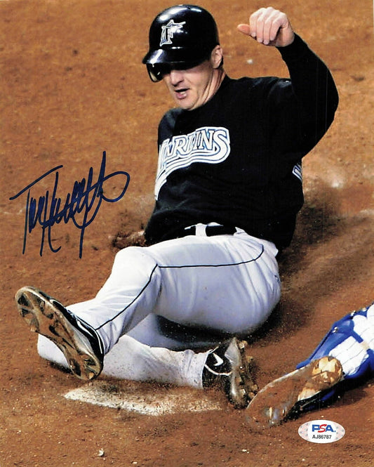 TODD HOLLANDSWORTH signed 8x10 photo PSA/DNA Florida Miami Marlins Autographed