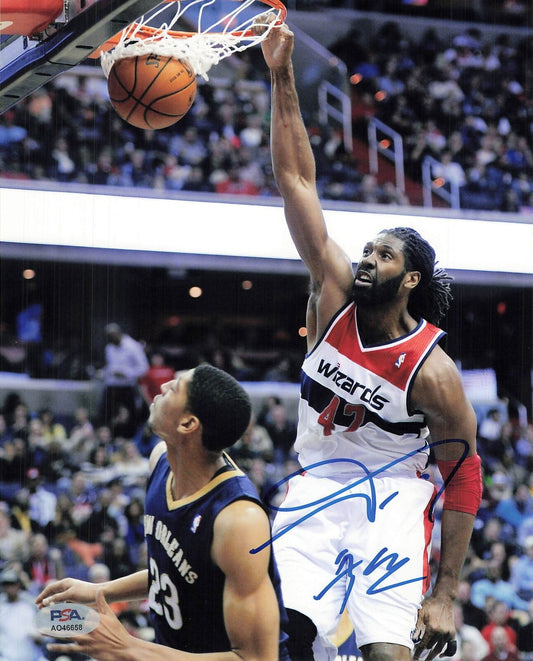 Nene Hilario signed 8x10  photo PSA/DNA Washington Wizards Autographed