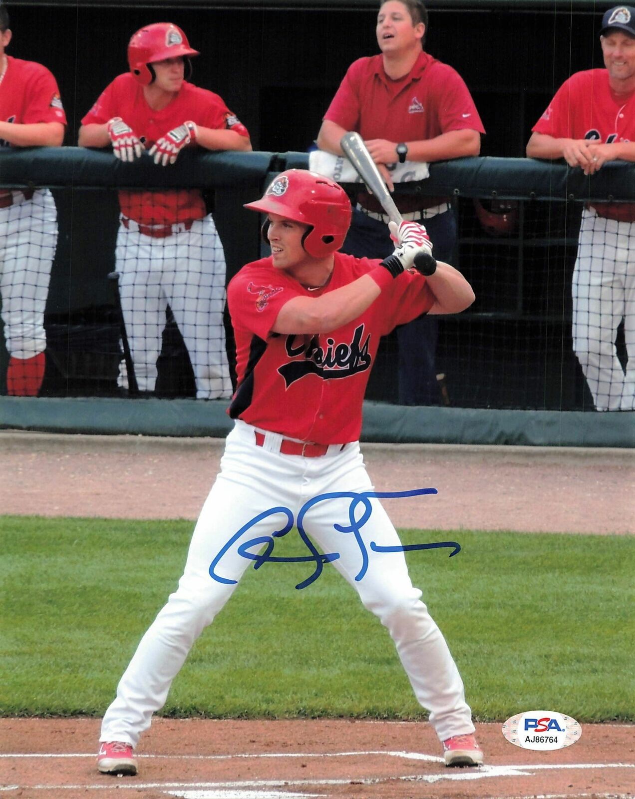 CHARLIE TILSON signed 8x10 photo PSA/DNA St. Louis Cardinals Autographed