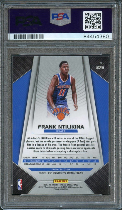 2017-18 Panini Prizm #275 Frank Ntilikina Signed Card AUTO PSA Slabbed RC Knicks