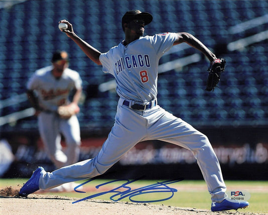 Carl Edwards Jr signed 8x10 photo PSA/DNA Chicago Cubs Autographed