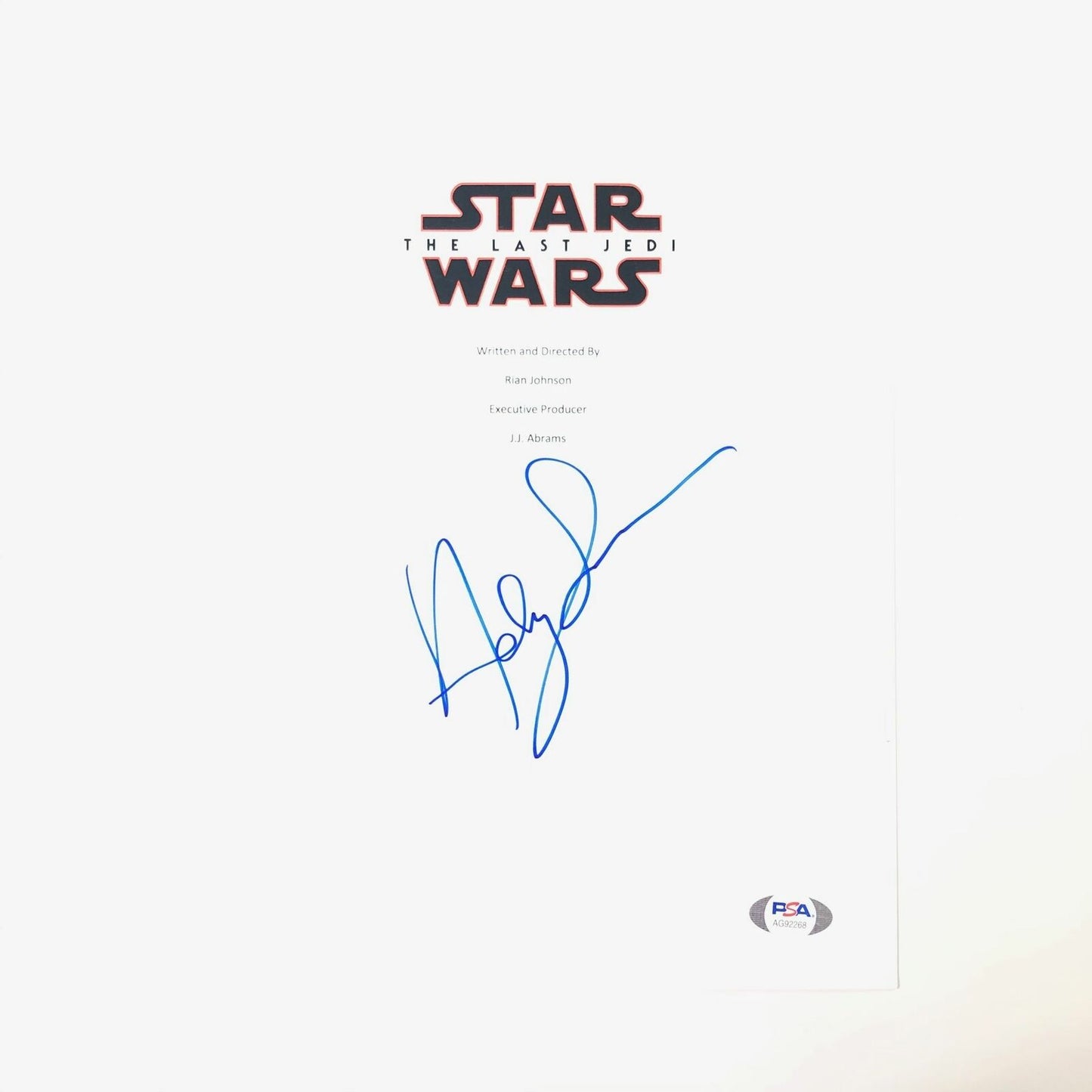 Andy Serkis signed 8.5x11 photo PSA/DNA Star Wars The Last Jedi 8x10