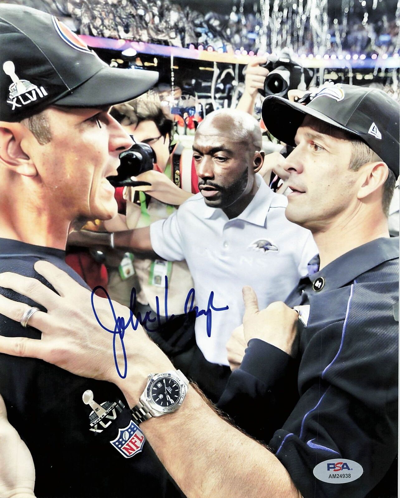 John Harbaugh signed 8x10 photo PSA/DNA Baltimore Ravens Autographed