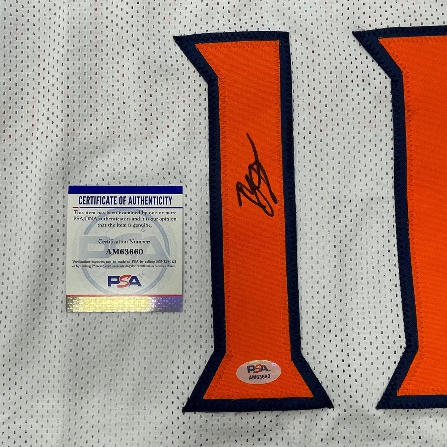 Ty Jerome signed jersey PSA/DNA Virginia Autographed