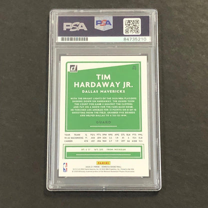 2020-21 Panini Donruss #90 Tim Hardaway Jr Signed Card AUTO PSA Slabbed Maverick