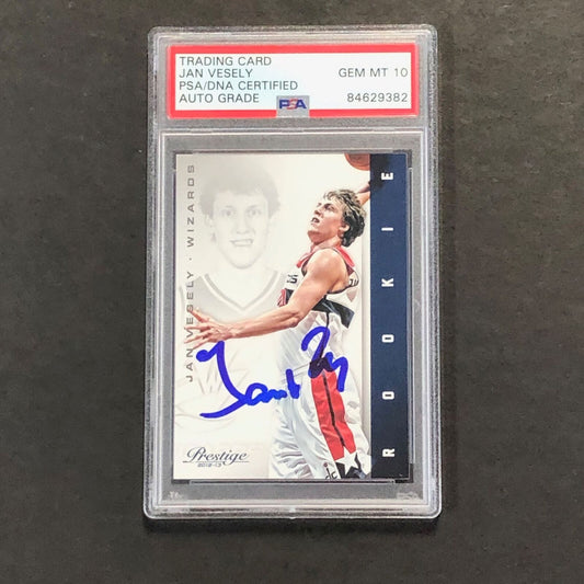 2012-13 Panini Prestige #178 Jan Vesely Signed AUTO 10 PSA Slabbed Wizards