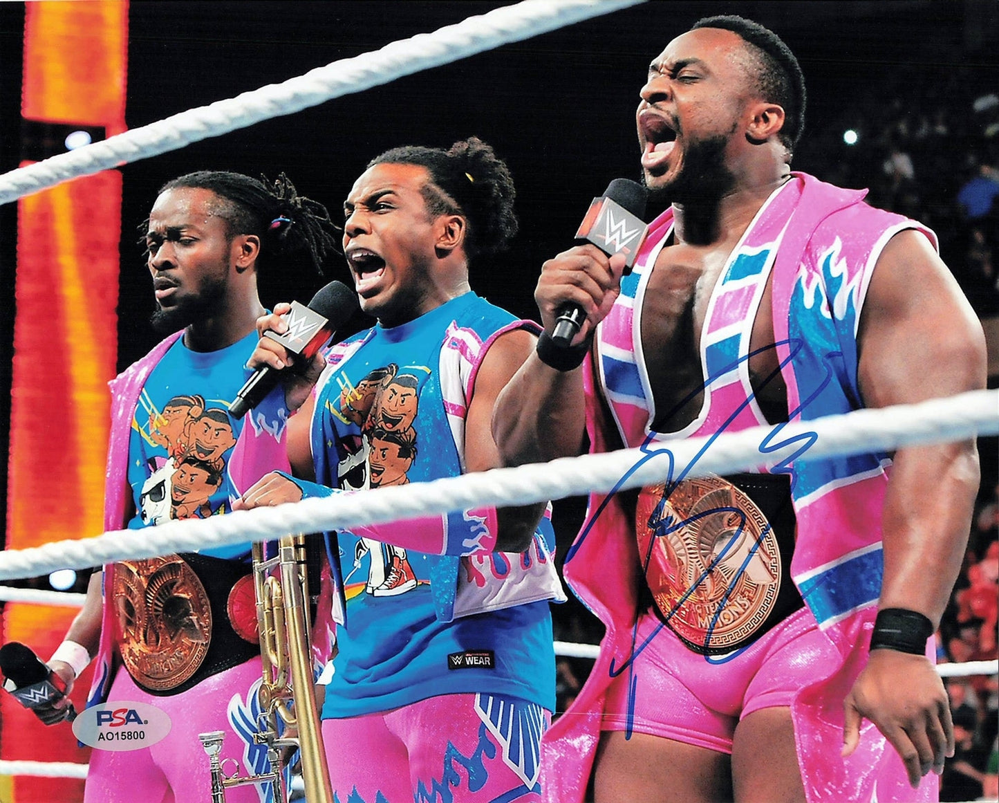 BIG E signed 8x10 photo PSA/DNA WWE Autographed Wrestling