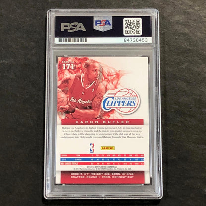 2012-13 Panini Contenders #171 Caron Butler Signed Card AUTO PSA Slabbed Clipper