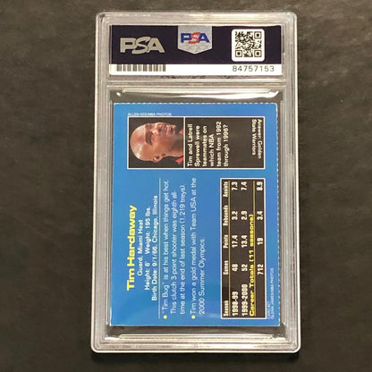 2001 Sports Illustrated for Kids #27 Tim Hardaway Signed Card PSA AUTO 10 Slabbe
