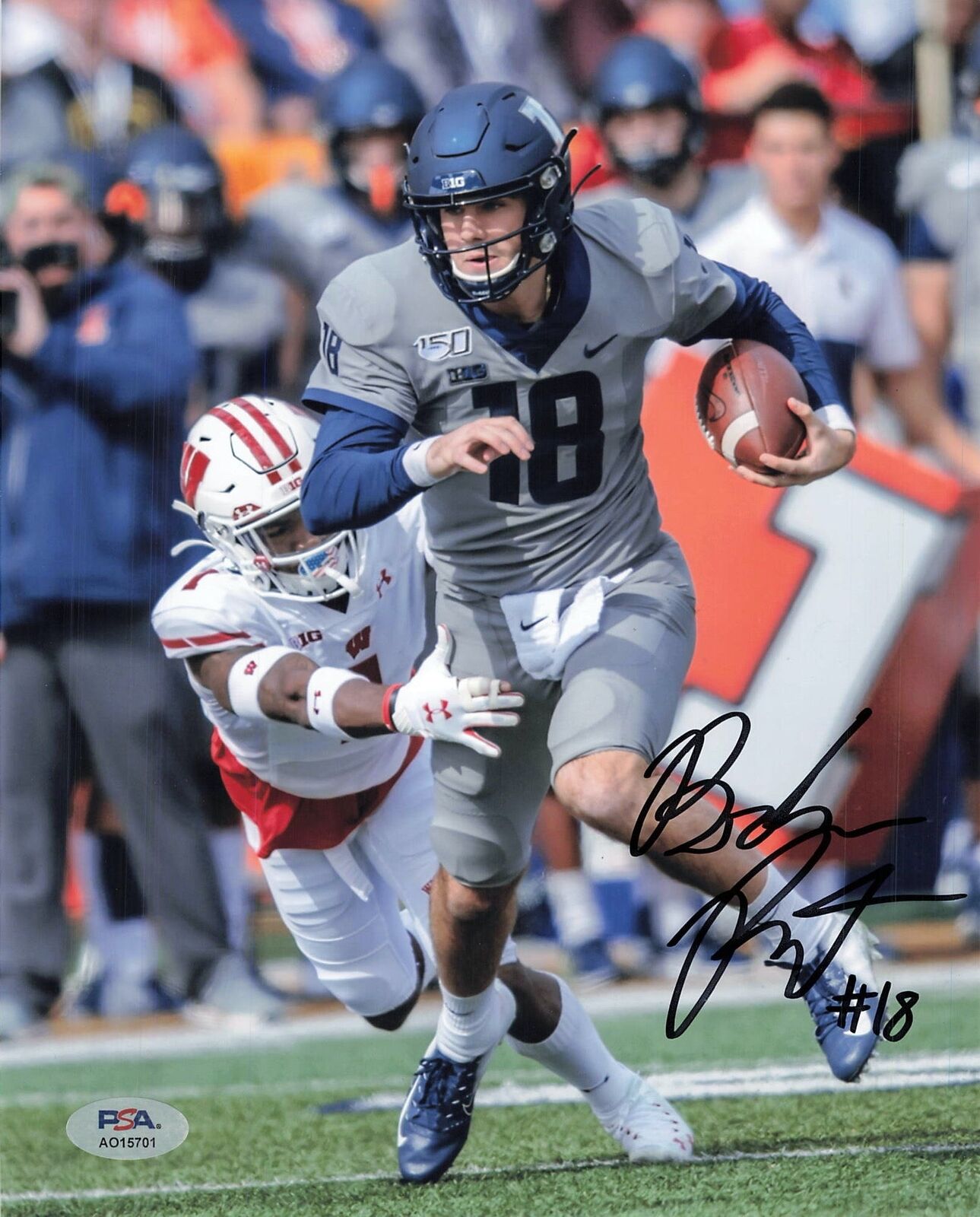 BRANDON PETERS signed 8x10 photo PSA/DNA Michigan Wolverines Autographed