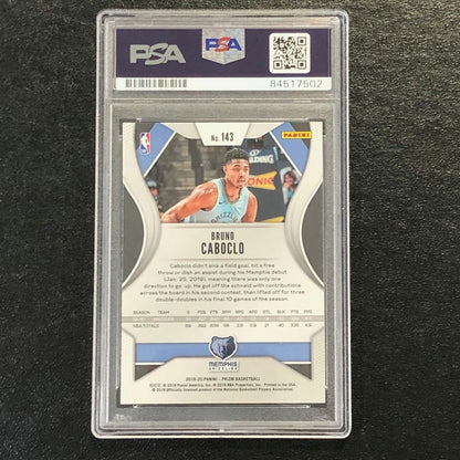 2019-20 Panini Prizm #143 Bruno Caboclo Signed Card AUTO PSA/DNA Slabbed Grizzli