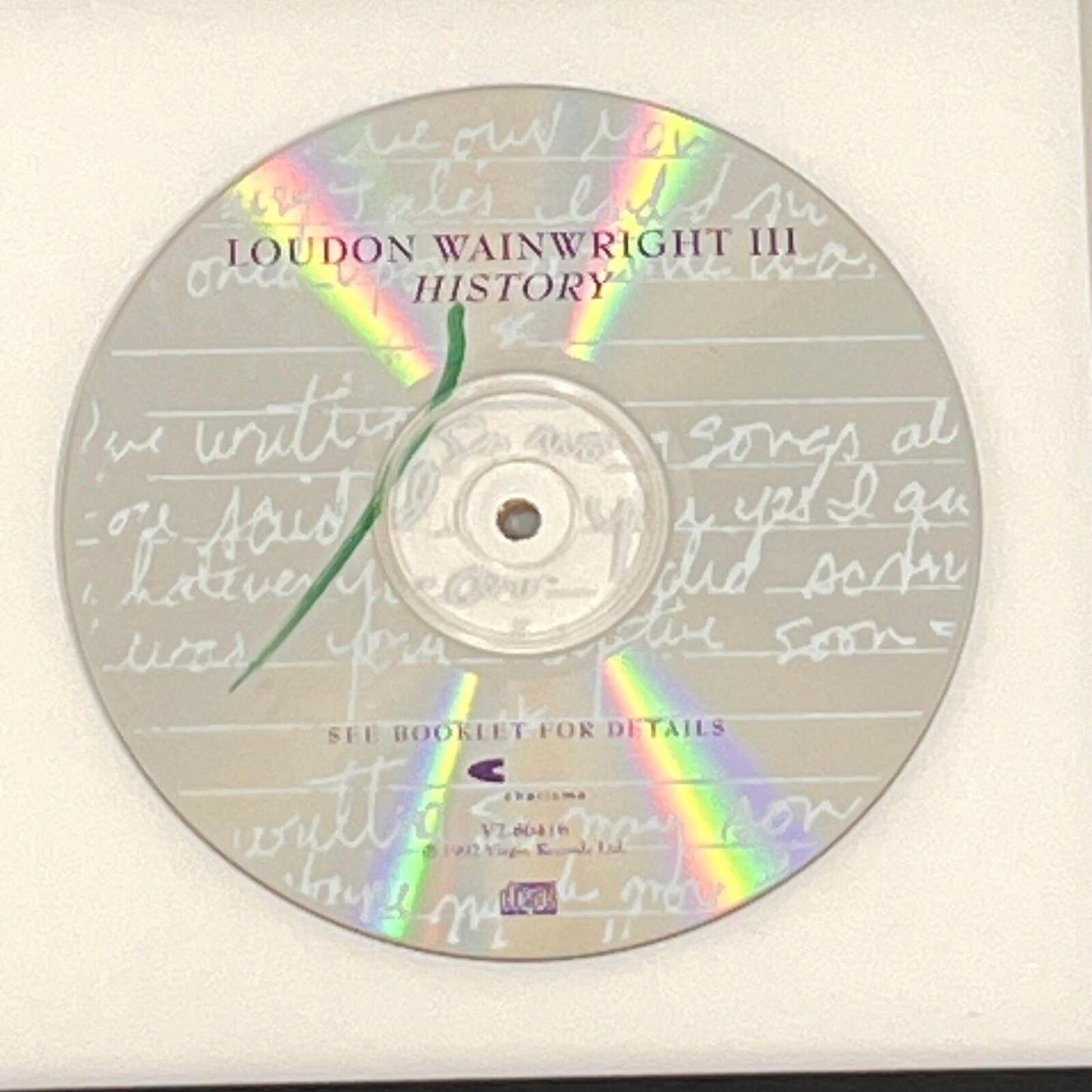 Loudon Wainwright III Signed History Album CD Cover Framed PSA/DNA Autographed M