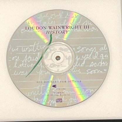 Loudon Wainwright III Signed History Album CD Cover Framed PSA/DNA Autographed M